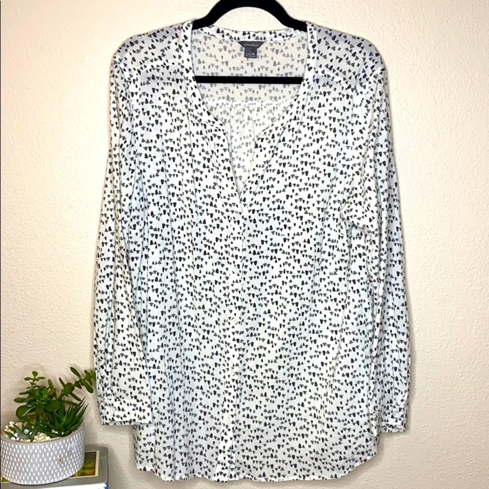 Eddie Bauer Button Front Blouse Women’s XL
